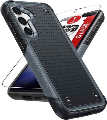 Miniatura 19 de LeYi Funda para Galaxy S21 FE-5G: Funda Samsung S21 FE con protector de pantalla, doble capa protectora de policarbonato duro y TPU suave Android