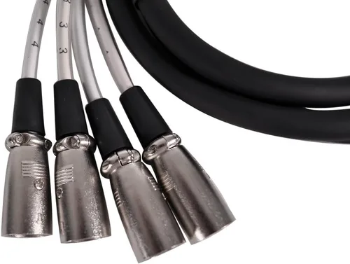 Miniatura 2 de Seismic Audio SAXFRA-4x7 4 canales 7-pies XLR macho a ángulo recto XLR hembra cable serpiente