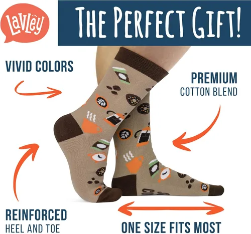 Miniatura 2 de Lavley Calcetines divertidos con texto en inglés "If You Can Read This, Bring Me Funny Socks", regalos novedosos para hombres, mujeres y adolescentes
