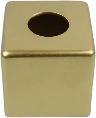 Miniatura 11 de Hymmah Soporte cuadrado para caja de pañuelos con bandeja, diseño único de cubo, dispensador de pañuelos para decoración para encimeras de tocador