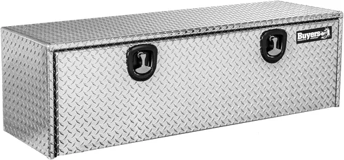 Miniatura 9 de Buyers Products 1705148 - Caja de camión de aluminio diamantado para debajo de la carrocería con pestillo de mango en T, 14 x 12 x 16 pulgadas