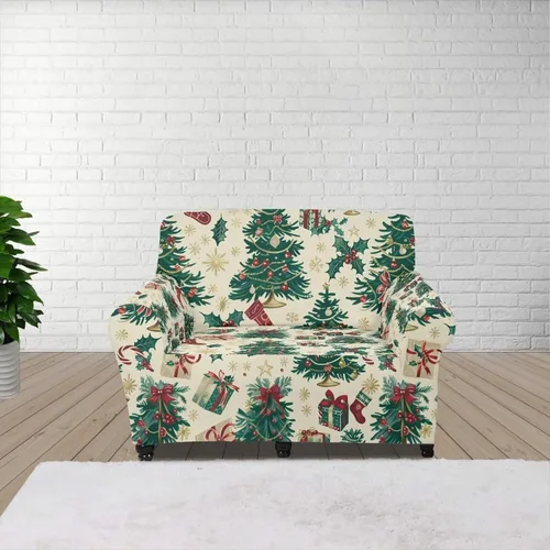 Miniatura 110 de Horeset Fundas elásticas para sofá con diseño de flores otoñales, lavables para sofá de 2 cojines, funda protectora para mascotas y perros