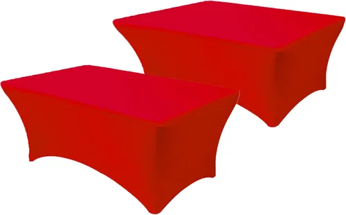 Miniatura 29 de YOUR CHAIR COVERS - Paquete de 2 manteles de mesa elásticos de elastano para mesas rectangulares de 6 pies, 72 pulgadas de largo x 30 pulgadas