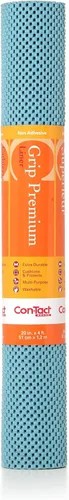 Con-Tact Brand Grip Premium, 04F-C6O1S-06, revestimiento antideslizante no adhesivo para estantes y cajones, color azul oscuro, 20 pulgadas x 4 pies