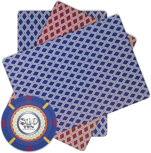 Miniatura 2 de Claysmith Gaming The Mint Poker Chip - Compuesto de arcilla pesada de 0.48 oz, paquete de 50 Azul ($10 Dark Blue)