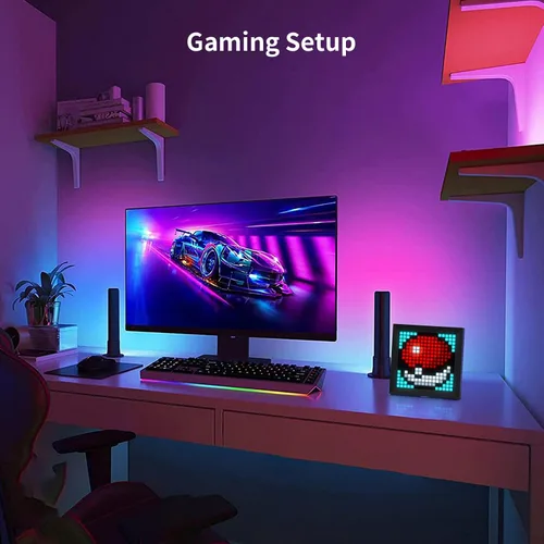 Miniatura 7 de Divoom Panel de visualización de píxeles de luz LED adecuado para barras de luz RGB, control inteligente de aplicación con animación genial