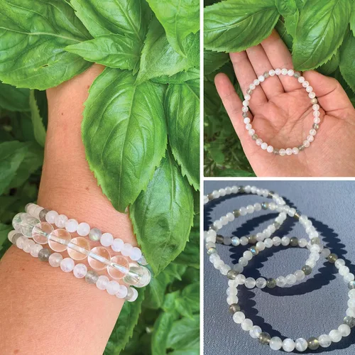 Miniatura 85 de Pulseras elásticas, piedras preciosas naturales, amatista, citrino, cuarzo rosa, cuarzo de cristal transparente, ojos de peridoto y teger, regalo