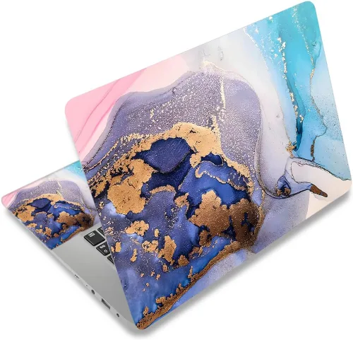 Miniatura 43 de Adhesivo para laptop de 12.1-15.6 pulgadas, calcomanía reutilizable universal de vinilo para laptop, protector de arte impermeable en color panal