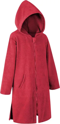 Miniatura 9 de MissShorthair Bata de toalla con capucha para niños, cubierta de playa con cremallera, bata cambiadora de natación para niños, poncho de baño