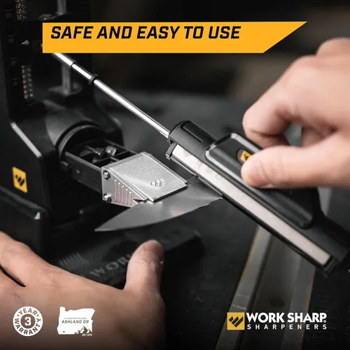 Miniatura 2 de Work Sharp Afilador de cuchillos Elite con ajuste de precisión - Sistema de afilado de cuchillos ajustable - Para cuchillos de caza, con muescas