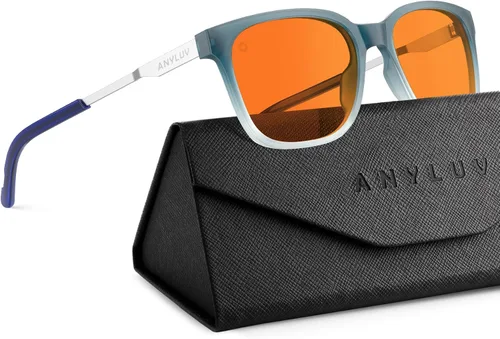 Miniatura 29 de ANYLUV Blue Light Glasses for Men, Lightweight Computer Gaming Glasses, Stylish Anti Eyestrain Blue Light Blocking Men