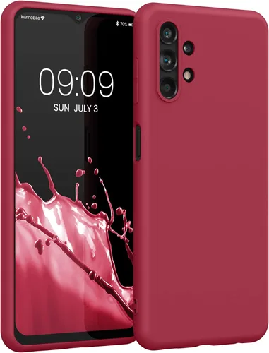 Miniatura 57 de kwmobile Funda compatible con Samsung Galaxy A23 4G / 5G - Funda de silicona TPU metálica suave y delgada - Rojo oscuro metálico