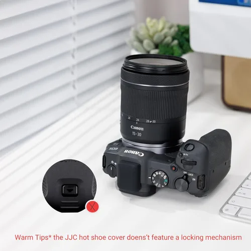 Miniatura 4 de JJC Cubierta de Zapata Caliente para Cámaras sin Espejo Canon EOS R50V R50 R1 R3 R5 Mark II R6 Mark II R7 R8 R10 con Zapata Multifunción, Diseño