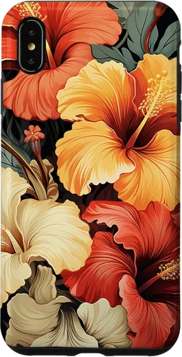 Miniatura 11 de Funda para iPhone 13 Pro Max con diseño tropical hawaiano amarillo rojo hibisco plumeria