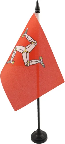 Miniatura 133 de United Kingdon Coat of arms Table Flag 5'' x 8'' - UK - British - England Desk Flag 21 x 14 cm - Black plastic stick and base - AZ FLAG Escudo