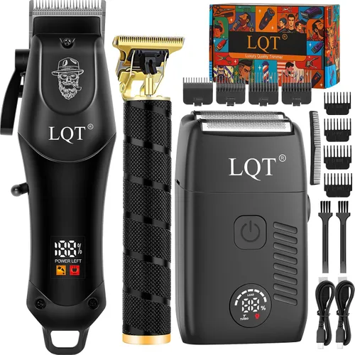 Cortapelos para hombres profesionales, kits y juegos de recortadora de barba, afeitadoras eléctricas, cortapelos y recortadora de cerámica en T para