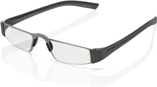Porsche Design P8801 Gafas Graduadas 8801 F Hombres Marco Gun Metal, Plata 1.890 in, Potencia +2.50