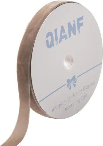 Miniatura 47 de QIANF Cinta de terciopelo, carrete de 1 1/2 pulgadas por 25 yardas (rojo)