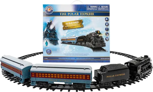 Lionel The Polar Express Set listo para jugar, modelo de tren a pilas estilo Berkshire con control remoto