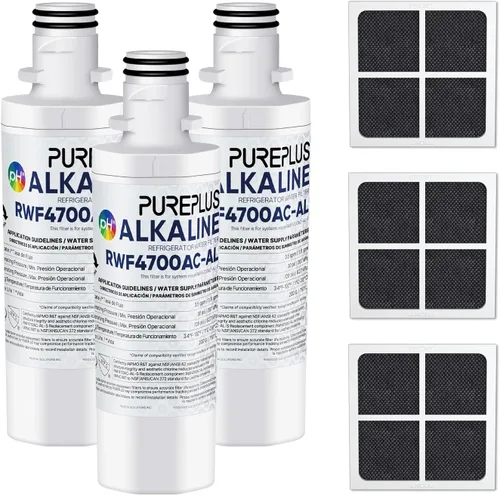 PUREPLUS Alkaline ADQ747935 Reemplazo para LG LT1000P LT1000 Kenmore Elite 9980 LT1000PC, MDJ64844601 ADQ74793501, LMXS28626S, LFXS26973S, Filtro de