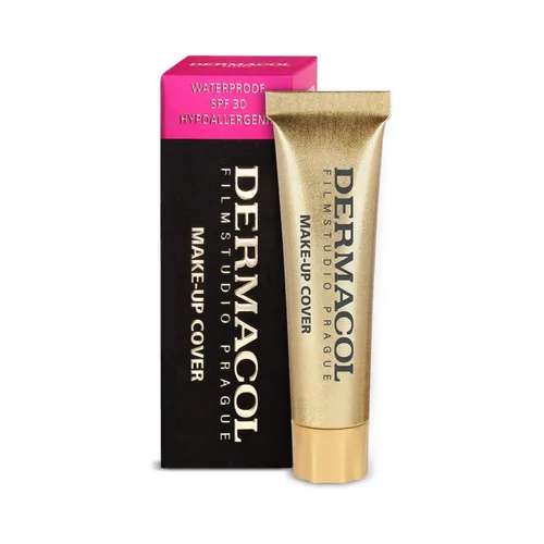 Miniatura 2 de Dermacol - Base de maquillaje líquida de cobertura completa mini 13g, base líquida mate con SPF 30, base resistente al agua para piel grasa, acné