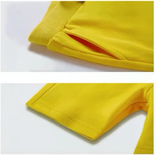 Miniatura 6 de Paquete de 2 pantalones cortos deportivos de punto de verano para niños y niñas, pantalones cortos suaves casuales para bebés