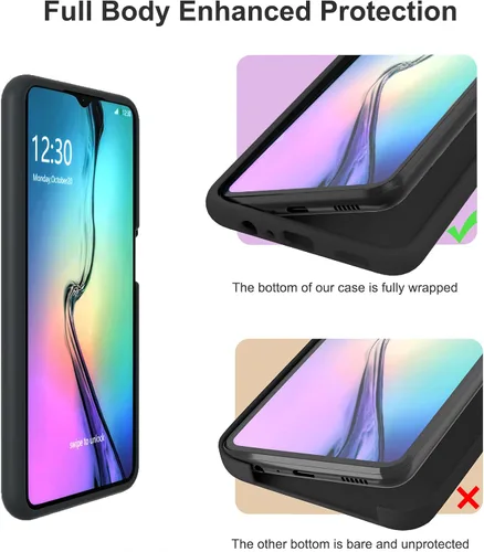 Miniatura 3 de Funda para Galaxy A13 5G de 6.5 pulgadas, silicona líquida suave protectora y forro de microfibra antiarañazos, a prueba de golpes, compatible