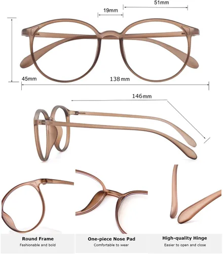 Miniatura 3 de ZanyLen Lentes de luz azul, lentes de computadora para mujer, antirreflejos, antirreflejos, antirrayos UV, alivian la fatiga ocular, minimizan
