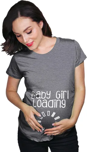 Miniatura 2 de Crazy Dog Funny Maternity Shirts Daddy Did it and Baby Loading Cute Maternity Tees for Pregnant Women