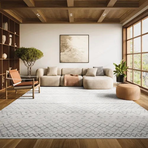 Miniatura 33 de SAFAVIEH Madison Collection - Alfombra decorativa de 2 x 3 pies, color marfil y carbón, diseño marroquí bohemio envejecido, no desprende pelusa