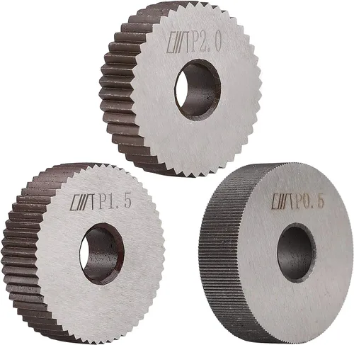 Miniatura 3 de Herramienta de moleteado lineal simple con 6PCS moleteado ruedas individuales 0.020 in 0.059 in 0.079 in