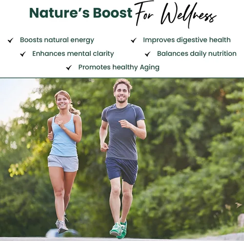 Miniatura 5 de Greens+ Superalimento en polvo orgánico RAW, apoyo inmunológico súper mezcla, patada matutina, impulso de energía, nutrición vibrante salud