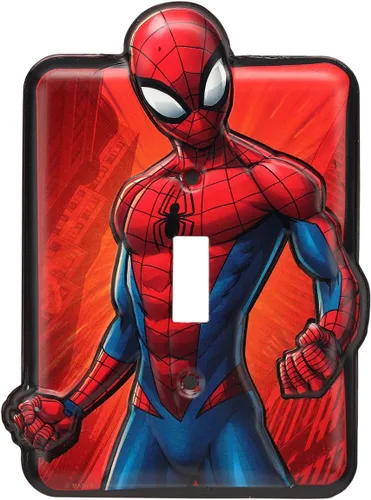Miniatura 8 de Marvel Iron Man - Placa de interruptor de luz de metal en relieve, decoración de placa de interruptor de Iron Man para dormitorio o cueva de hombre
