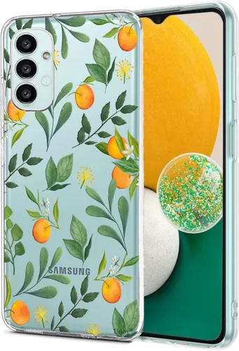 Miniatura 17 de Unov Funda compatible con Samsung Galaxy A13 LTE 5G Galaxy A04S transparente con diseño de TPU suave absorción de golpes, diseño delgado en relieve