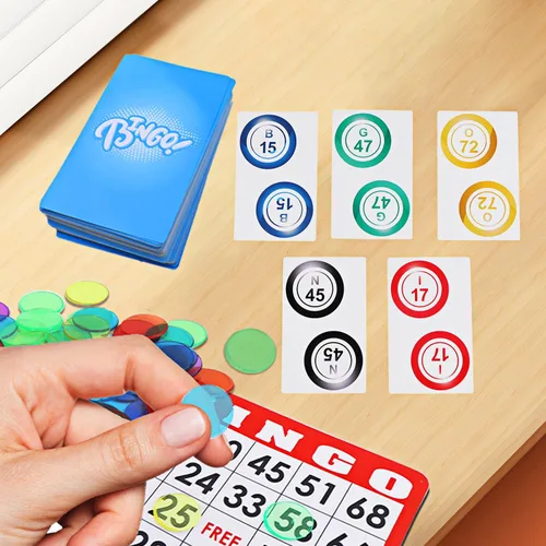Miniatura 6 de GSE Games & Sports Expert Tarjetas de bingo reutilizables con revestimiento de plástico, 5.25 x 3.25 pulgadas, gran mazo de tarjetas de juego