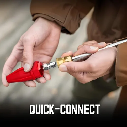 Miniatura 7 de AMERISUN Lavadora a presión eléctrica, 2800 PSI máximo y 2.0 GPM, lavadora eléctrica con tanque de jabón integrado, pistola rociadora y manguera