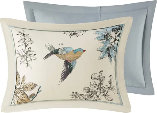 Miniatura 10 de Madison Park Quincy - Edredón acogedor con diseño de paisaje natural, ropa de cama para todas las estaciones, falda de cama a juego, almohadas