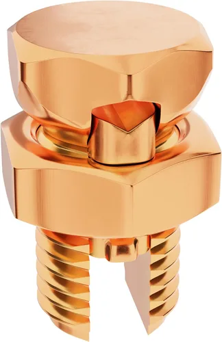 Miniatura 14 de THE CIMPLE CO Paquete de 4 conectores de perno dividido de cobre de tamaño #6 6 AWG, pernos partidos de conexión a tierra para conductores