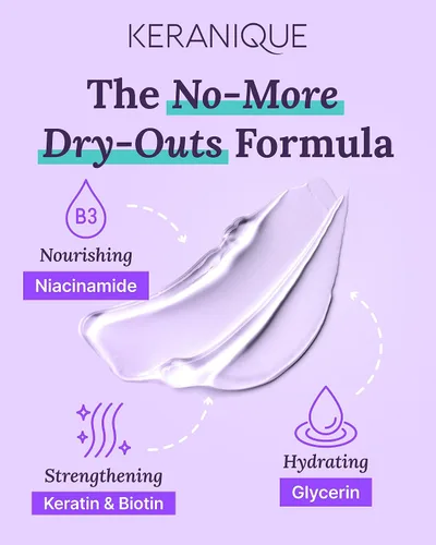 Miniatura 5 de Keranique Champú estimulante del cuero cabelludo de hidratación profunda para cabello seco y adelgazante – Queratina, biotina y niacinamida