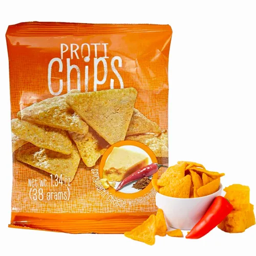 Miniatura 10 de ProtiWise Chips de proteína para barbacoa, 0.55 onzas de proteína, alta fibra, baja en carbohidratos, baja en calorías, aperitivo saludable sin