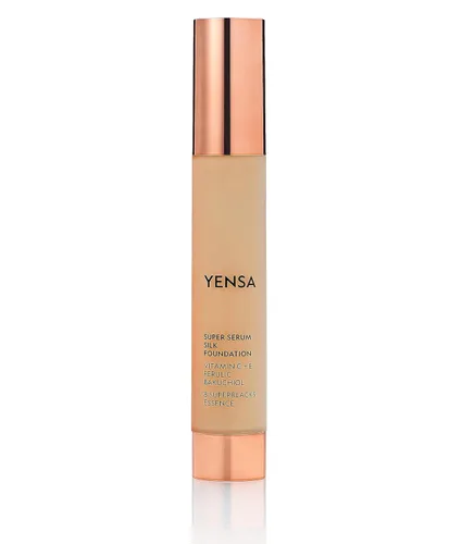 Miniatura 19 de YENSA Base de maquillaje de suero – Base de cobertura completa súper sedosa enriquecida con péptidos, vitamina C y ácido ferúlico para ayudar a 34