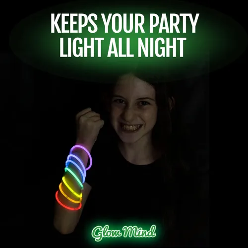 Miniatura 4 de 400 varillas de brillo ultra brillantes a granel, paquete de suministros para fiesta de Halloween que brillan en la oscuridad, 8 pulgadas, recuerdos