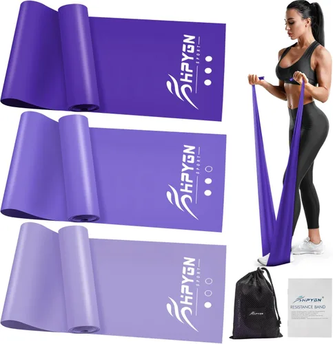 Miniatura 8 de Bandas de resistencia, bandas de ejercicio, bandas de terapia física para entrenamiento de fuerza, yoga, pilates, banda elástica de estiramiento