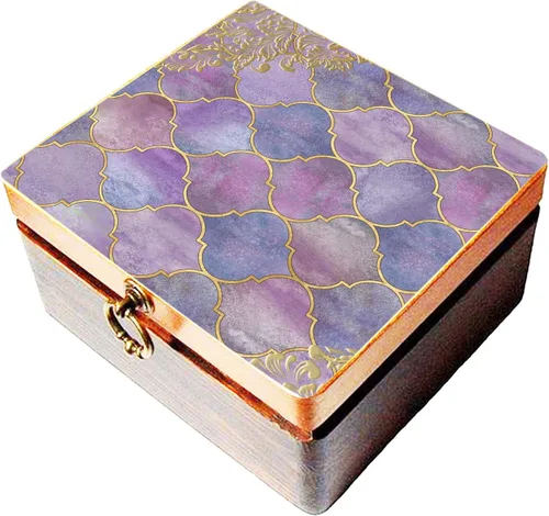 Miniatura 3 de CrafTreat Papel de decoupage marroquí A4 (8.3 x 11.7 pulgadas), 8 hojas de papel geométrico festivo impreso para muebles, álbumes de recortes