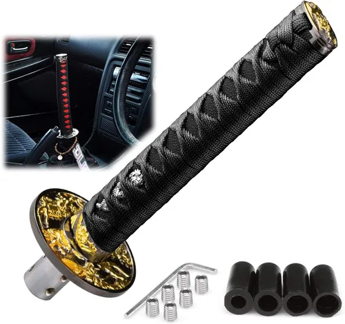 Miniatura 26 de EZAUTOWRAP Espada Samurai 5.9 pulgadas., 10cm, Negro Blanco