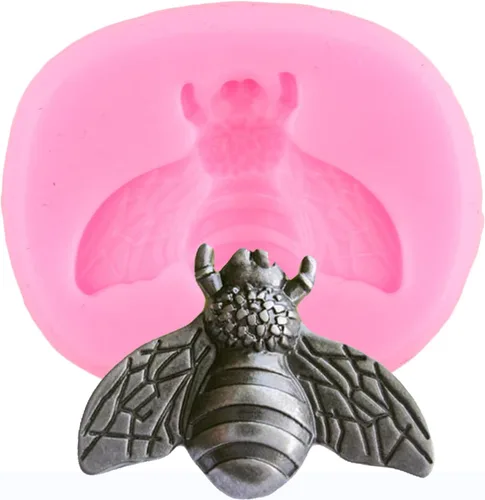 Miniatura 4 de Mujiang Bumble Bee - Moldes de silicona para fondant para cupcakes, decoración de pasteles, dulces, chocolate, juego de 4