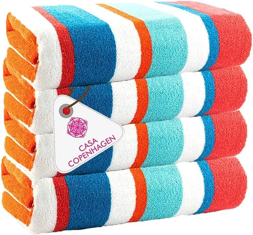Miniatura 59 de CASA COPENHAGEN Solitaire Juego de 6 toallas - Negro, 600 GSM 2 toallas de baño 2 toallas de mano 2 toallitas, diseñadas en Dinamarca, hechas
