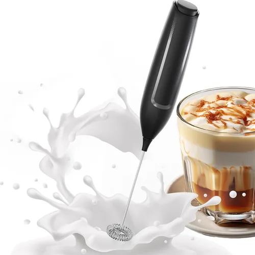Espumador de leche con batería de mano, varita silenciosa para espumador de café eléctrico, mezclador de bebidas para café, café con leche,