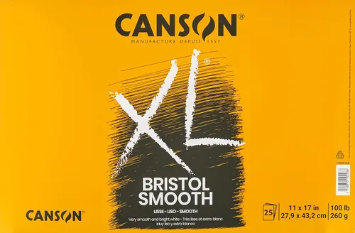 Miniatura 18 de Canson Papel Bristol Serie XL, Liso, Bloc con Tapa Plegable, 9 x 12 pulgadas, 25 Hojas (100lb/260g) - Papel de Artista para Adultos y Estudiantes