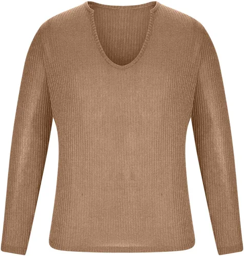 Miniatura 3 de Blusas ligeras para hombres Punto Cuello en V Camisa Manga Larga Tops ajustados Color sólido Jersey Deportivo túnicas